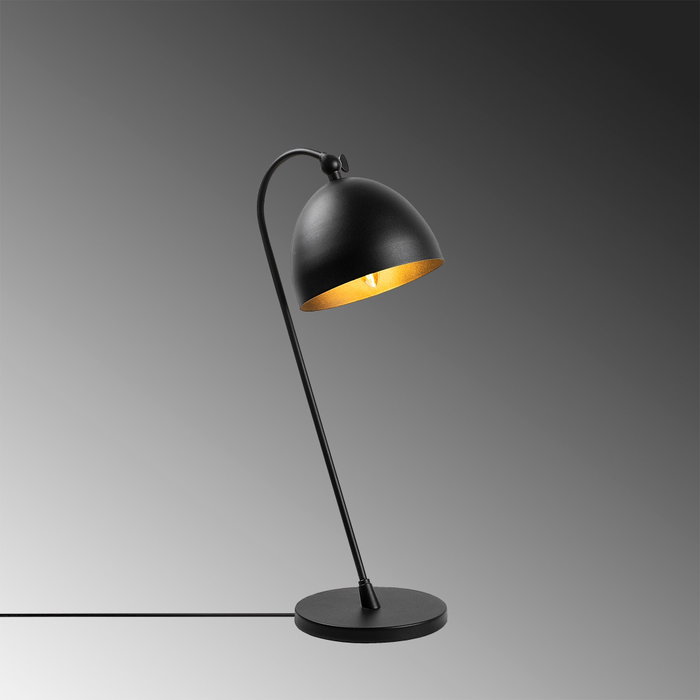Opviq Acuka - 12292 Lámpara de mesa Negro y dorado